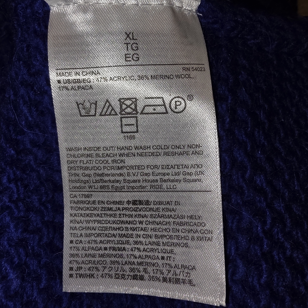 Banana Republic Royal Blue Turtleneck Sweater - Picture 4 of 4